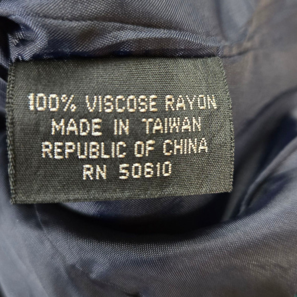 80s Vintage Green Navy Houndstooth Plaid Retro Workwear Power Skirt Suit Size 4 - Picture 8 of 16